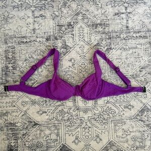 Women’s Purple Underwire Bikini Top - Supportive Swim Bra